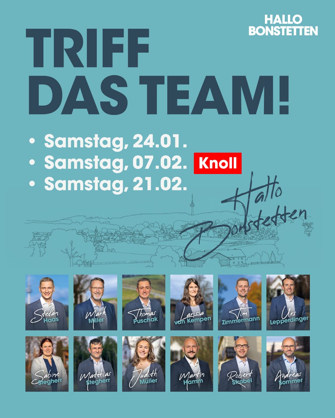 Manual Knoll, Stefan Haas, Hallo Bonstetten